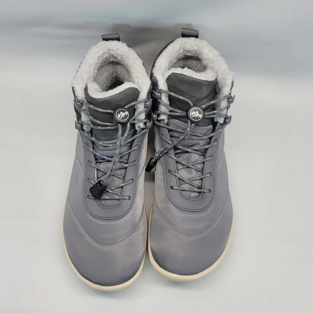HF Azura Gray Waterproof Fur Lined Winter‎ Boots Women EUR 40 US 9